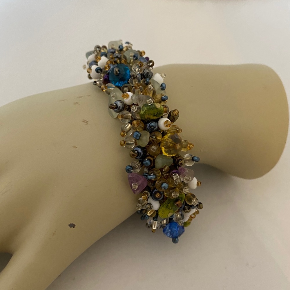 Handmade beads cuff